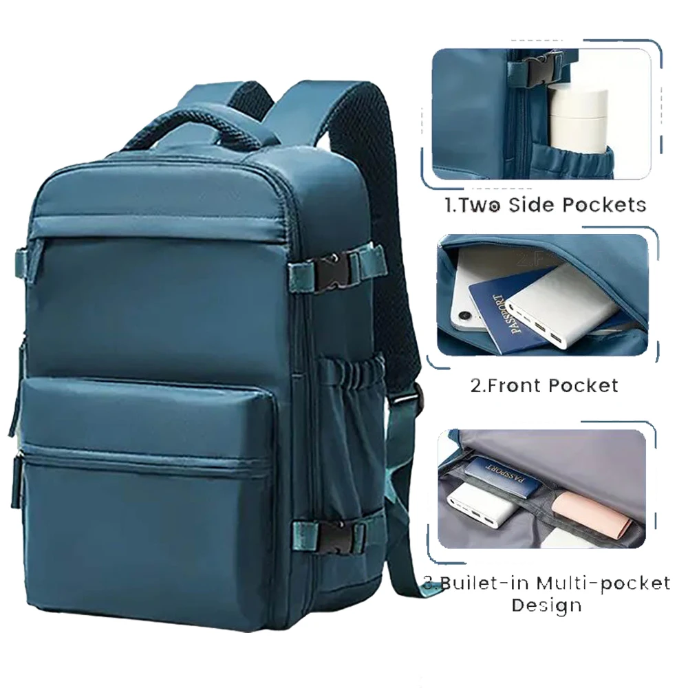 

25L-40L vacuum compression travel backpack, suitable for business laptop travel, suitable for 15.6/17.3-inch laptops