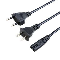 US EU Euro AU UK Japan IEC C7 Power Cable Figure 8 Power Extension Cord For iRobot Battery Charger Adapter Charging Dock Base