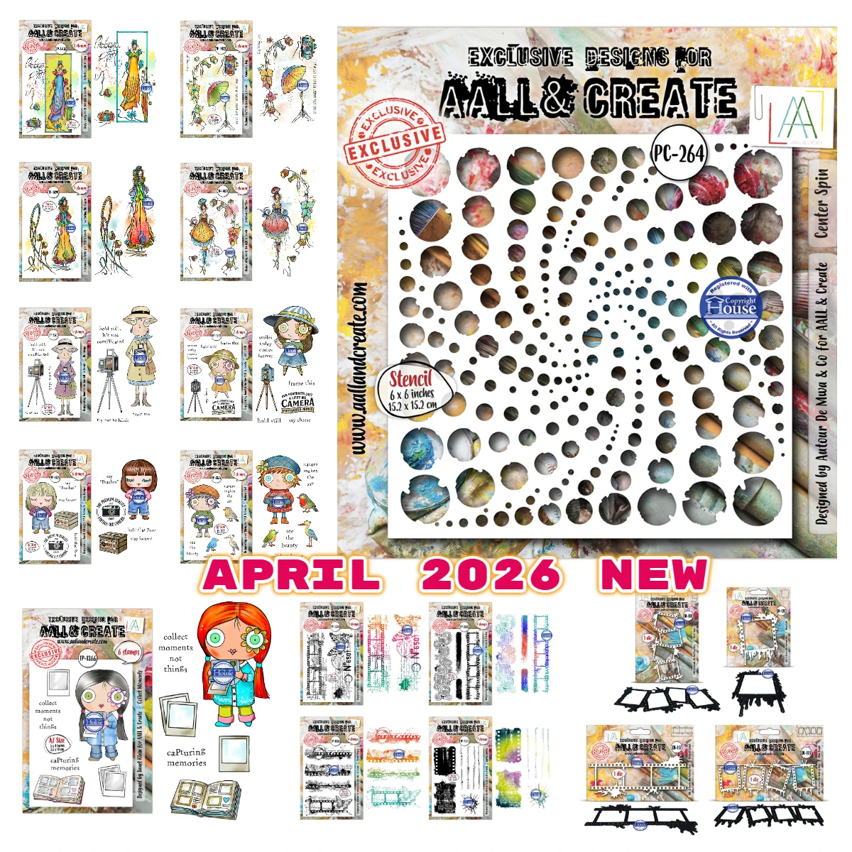 Drift with the Stem Capturing Joy Matrices de découpe en métal, pochoirs et tampons à motifs pour scrapbooking DIY et albums, Nouveauté avril 2026