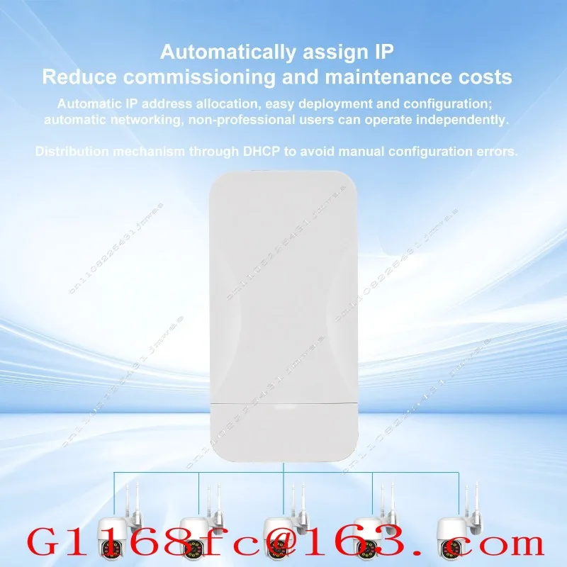500M Long Range Outdoor Access Point 2.4 GHz Wireless IP65 Waterproof Repeater Point-to-Point WiFi Bridge