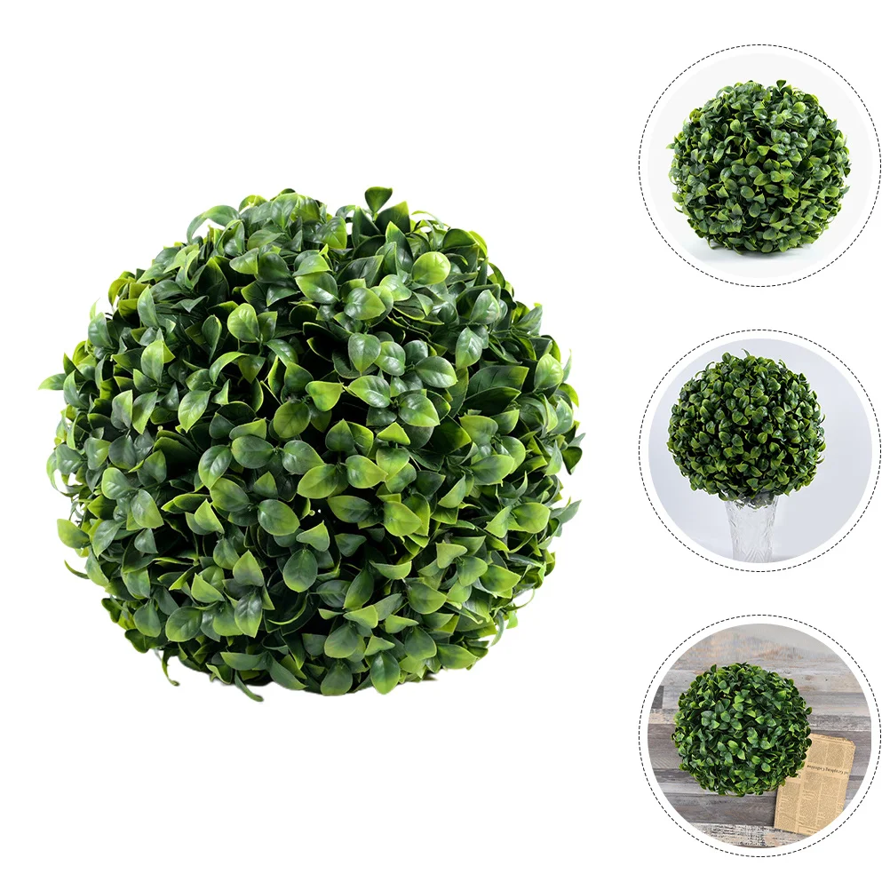 

Decorative Fake Grass Ball Artificial Plants Outdoor Garden Spheres Topiary Balls For Outdoors