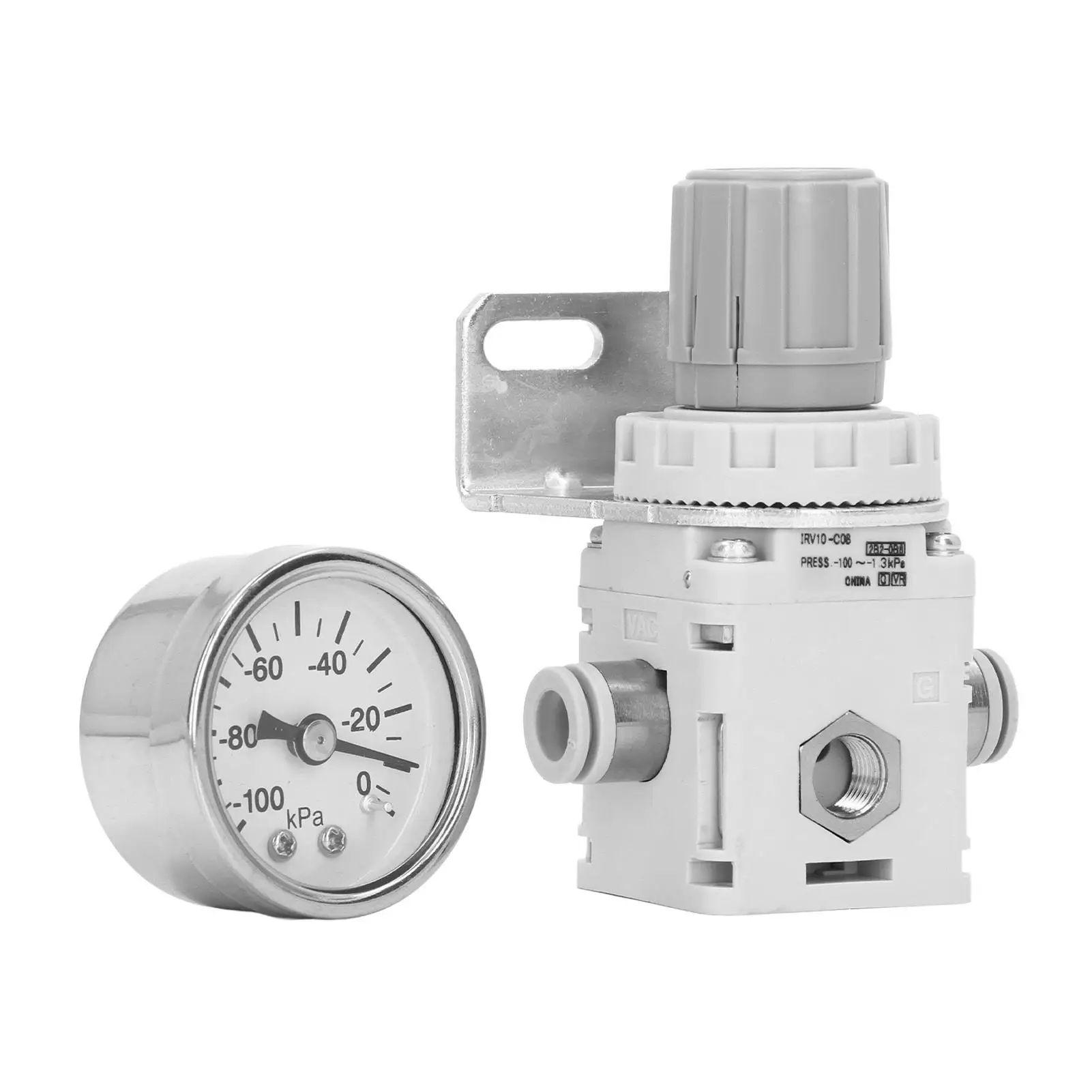 Pneumatic Vacuum Pressure Regulator -100 to -1.3Kpa Self-Locking Adjustable Pressure Control Device