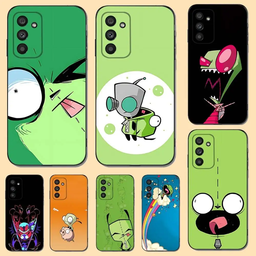 

I-Invader Z-Zim Gir Phone Case For Samsung S 25,24,23,22,30,21,10,9,Ultra,Plus,Lite,FE,4,5 G Soft Black Case