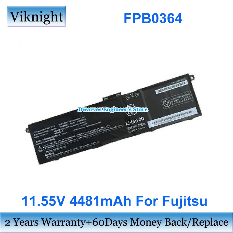 Genuine11.55V 4481mAh 51.75Wh CP813907-01 Battery FPB0364 for Fujitsu CP813907-03 3ICP6/60/72 Rechargeable Battery Packs