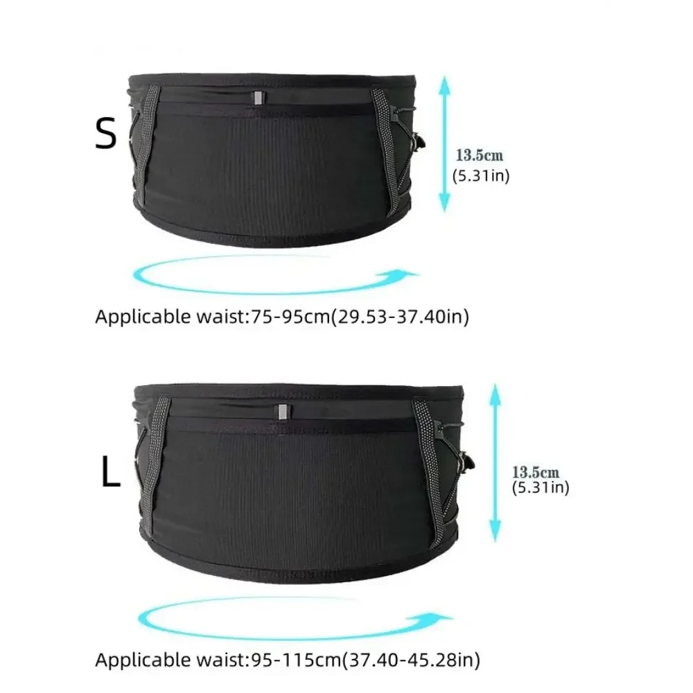 Marsupio da corsa traspirante Borsa da corsa in rete elastica di grande capacità Cintura Borsa per cellulare Marsupio sportivo leggero