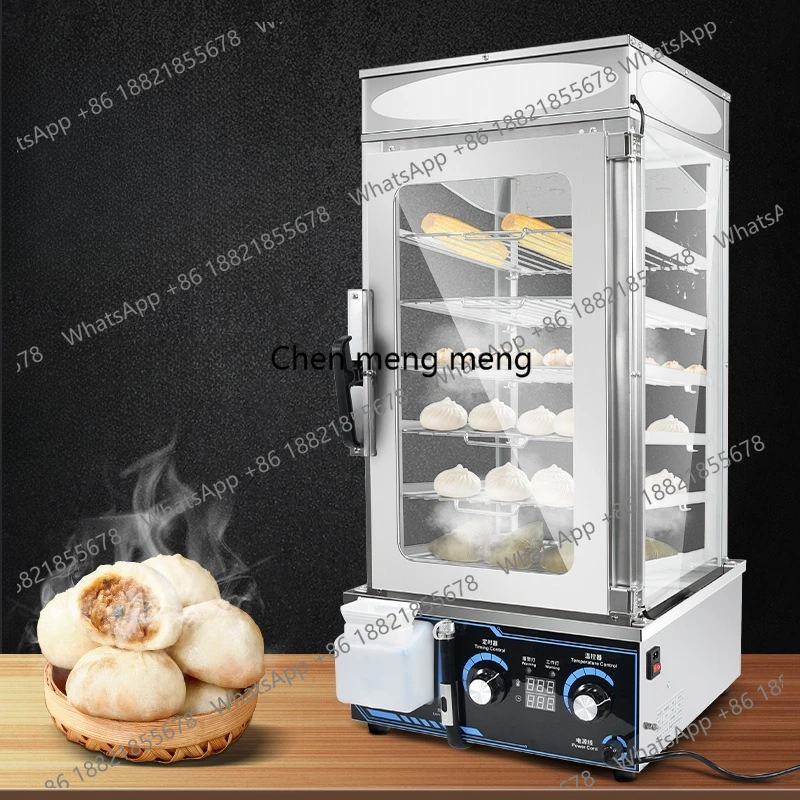 

Commercial large-capacity six-layer thermal insulation numerical control version electric steamer cabinet desktop glass steamer