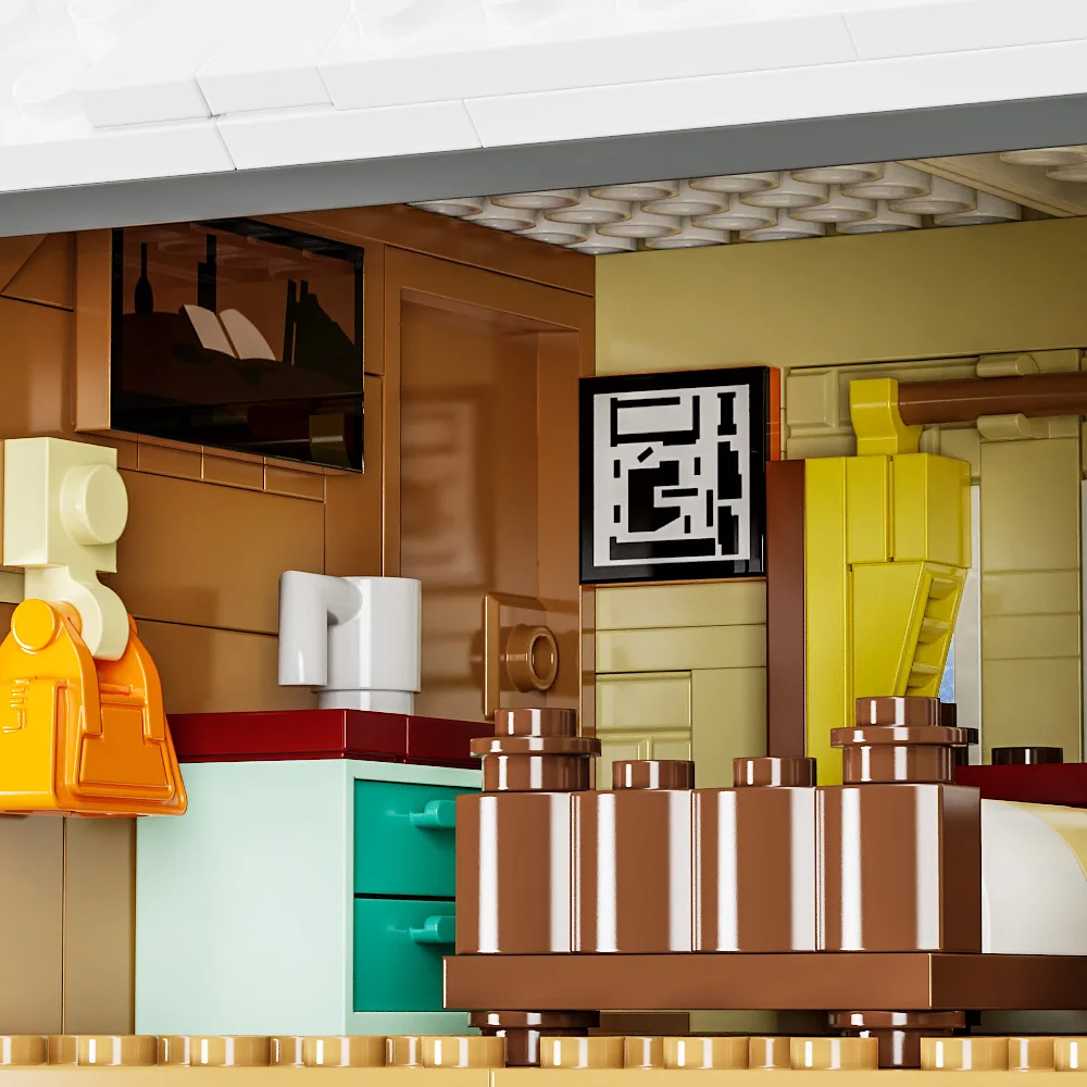 HEISS! Weihnachtliches Haus-Bauset, kompatibel mit Lego, Geschenke für Jungen, Mädchen, Familie und Freunde – Detail 6