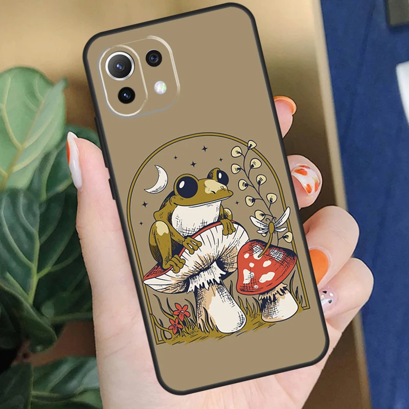 เคส cottagecore FROG aesthetic สำหรับ Xiaomi 13T PRO 12T 11T 14 12 13 Lite 12X poco X5 X3 F5 Pro X4 F3 F4 C65ฝาครอบ M5s