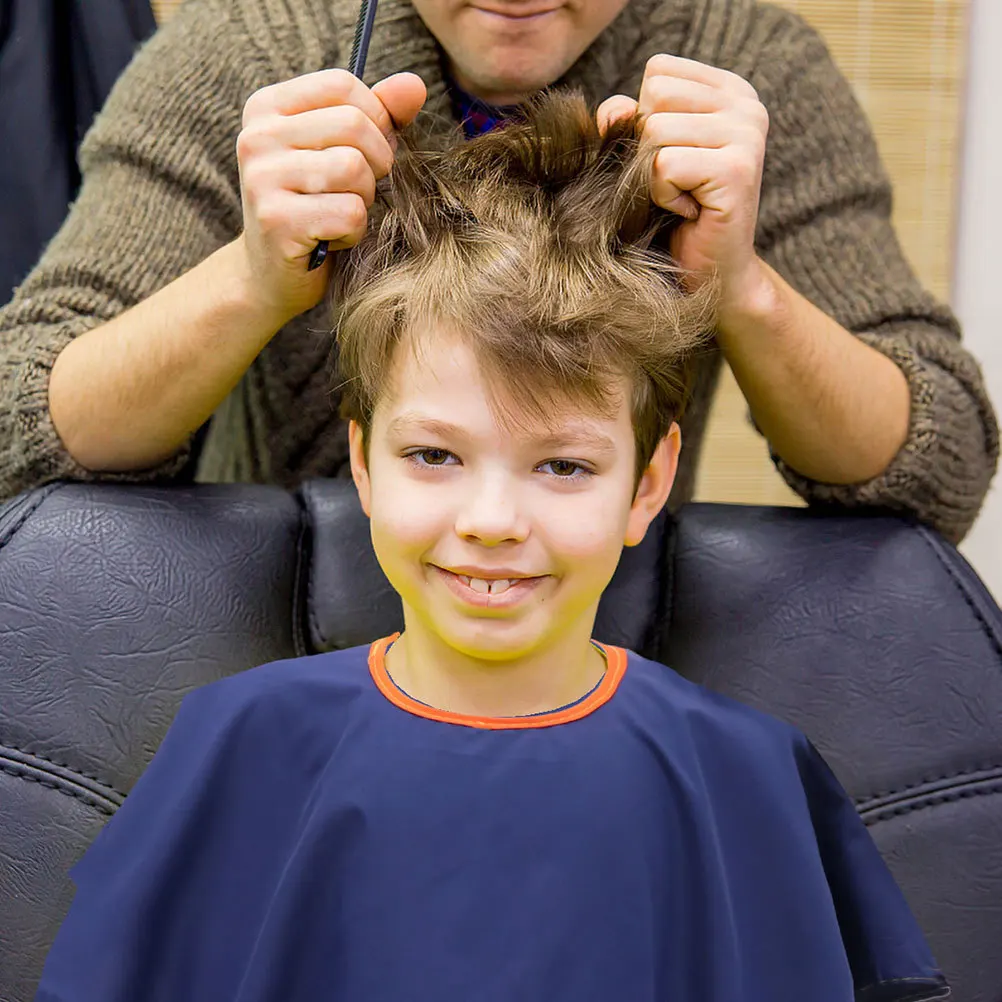 

10Pcs Hair Cutting Cape for Kids Waterproof Salon Apron Lightweight Foldable Breathable Children Hairdressing Cloak Barber Hair