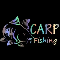 Car Sticker Funny Carp Fishing Waterproof Car Decal Vinyl Stickers on Car Truck Bumper Rear Window,20cm*10cm