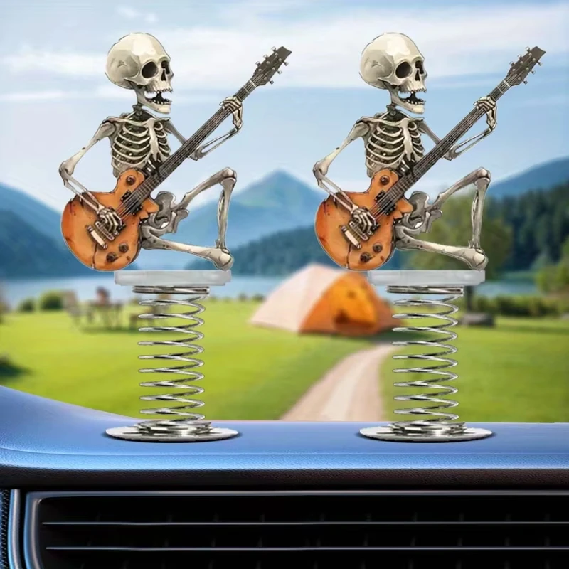 Skull Guitar Car Ornament 3
