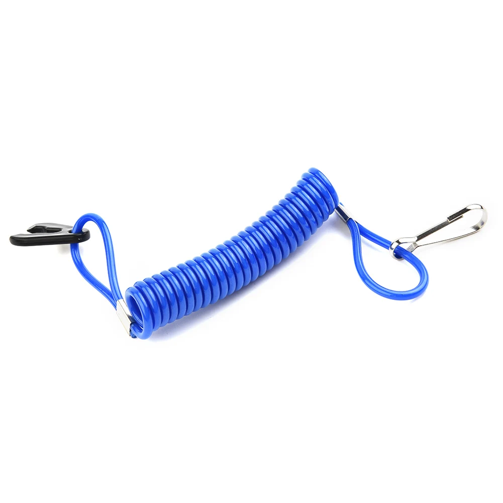 

Boat Motor Kill Stop Switch Key Rope Safety Lanyard Tether Waterproof Design Blue For Outboard For Honda For Johnson 1.6m