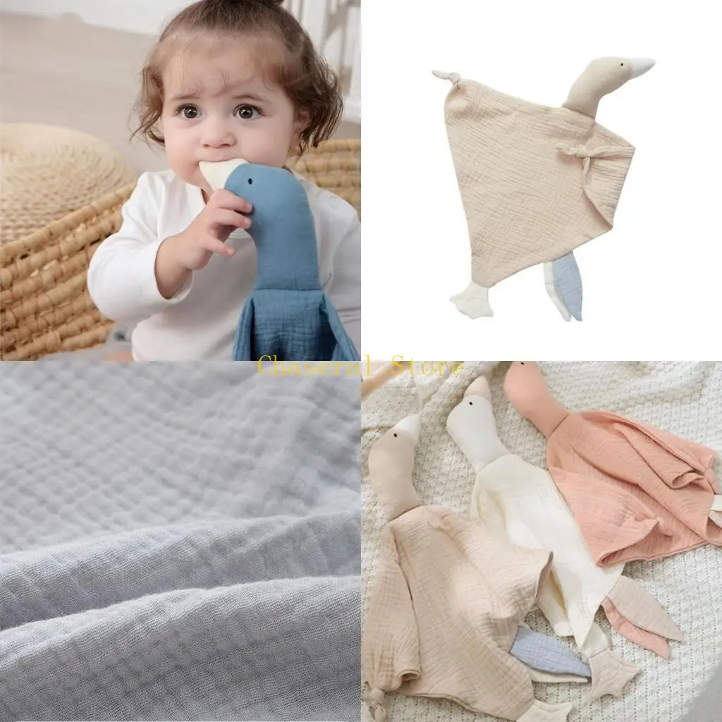 E7CE Breathable Soother Towel Drool Bib Infant Mood Soothing Bib Appease Towel