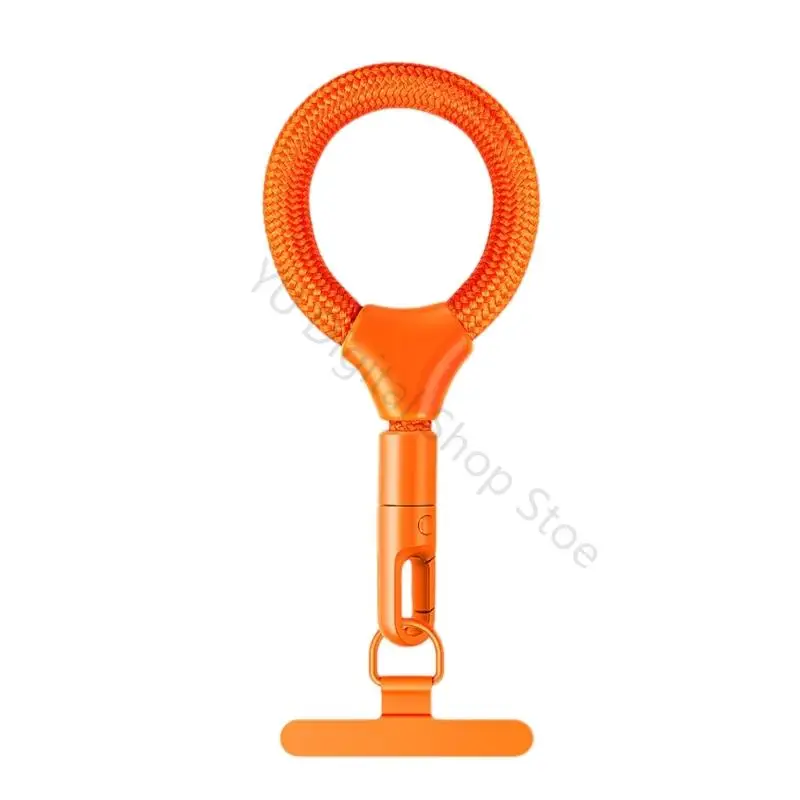 96BA 10 langer, nicht herunterfallender Handygurt mit drehbarem Metallband und bequemem Strickseil, geeignet für – Detail 9