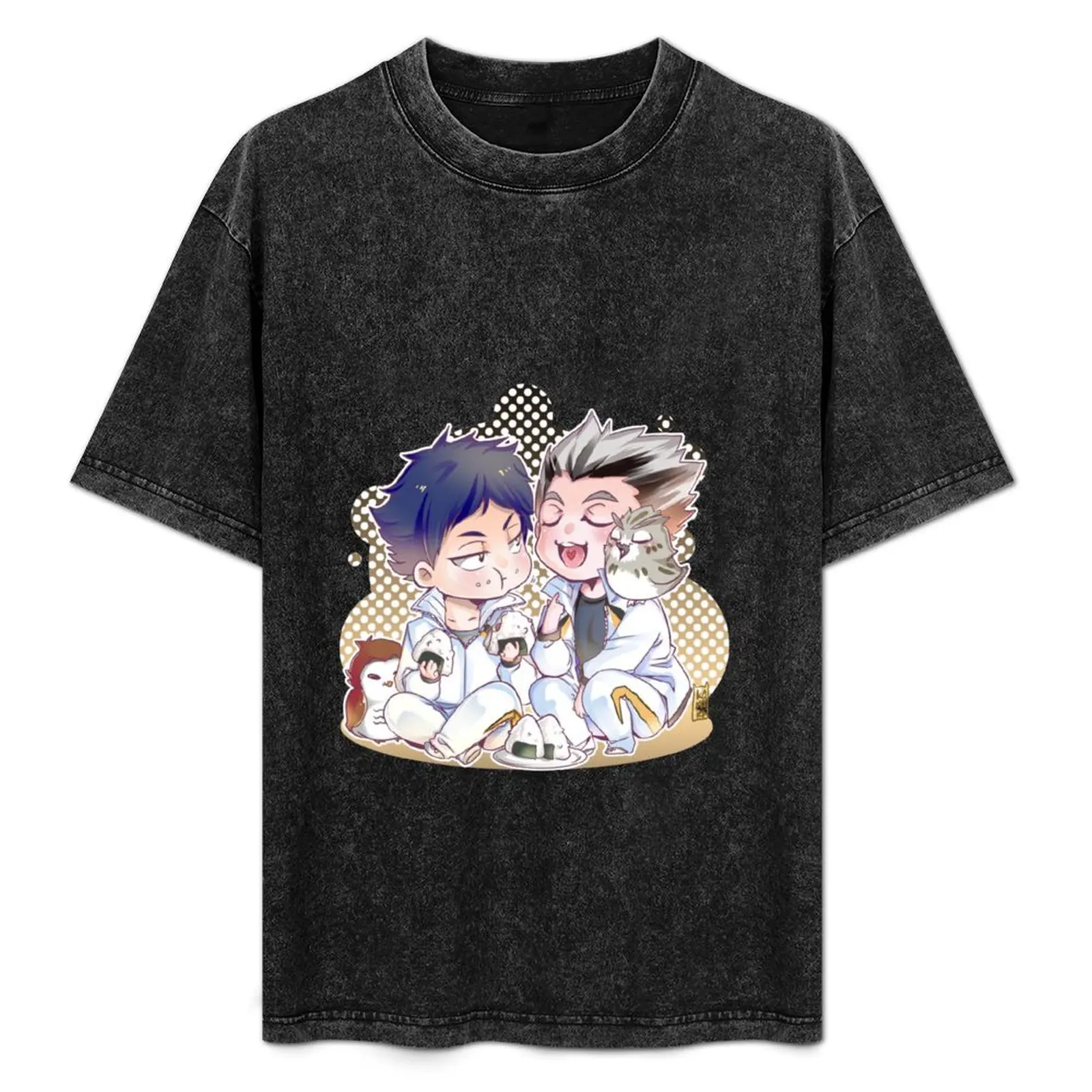 

Fukurodani Lunch Time T-Shirt Casual Pattern Print Tee Shirt