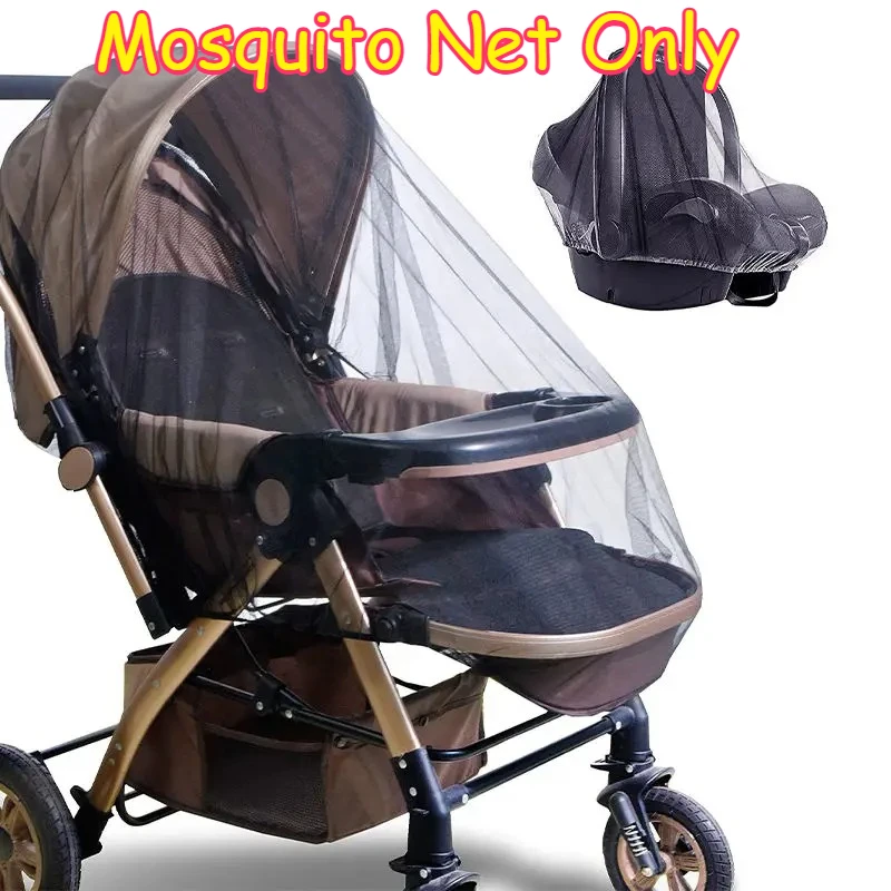 Summer Baby Stroller Insect Protection Net Breathable Mosquito Shield Mesh Cover Fit Newborn Pushchair Pram Accessories