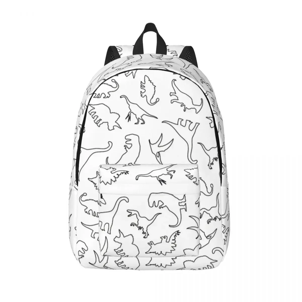 Dinosaur Pattern Backpack for Men Women Teenage High School Work Daypack Dino Tyrannosaurus Laptop Shoulder Bag Outdoor