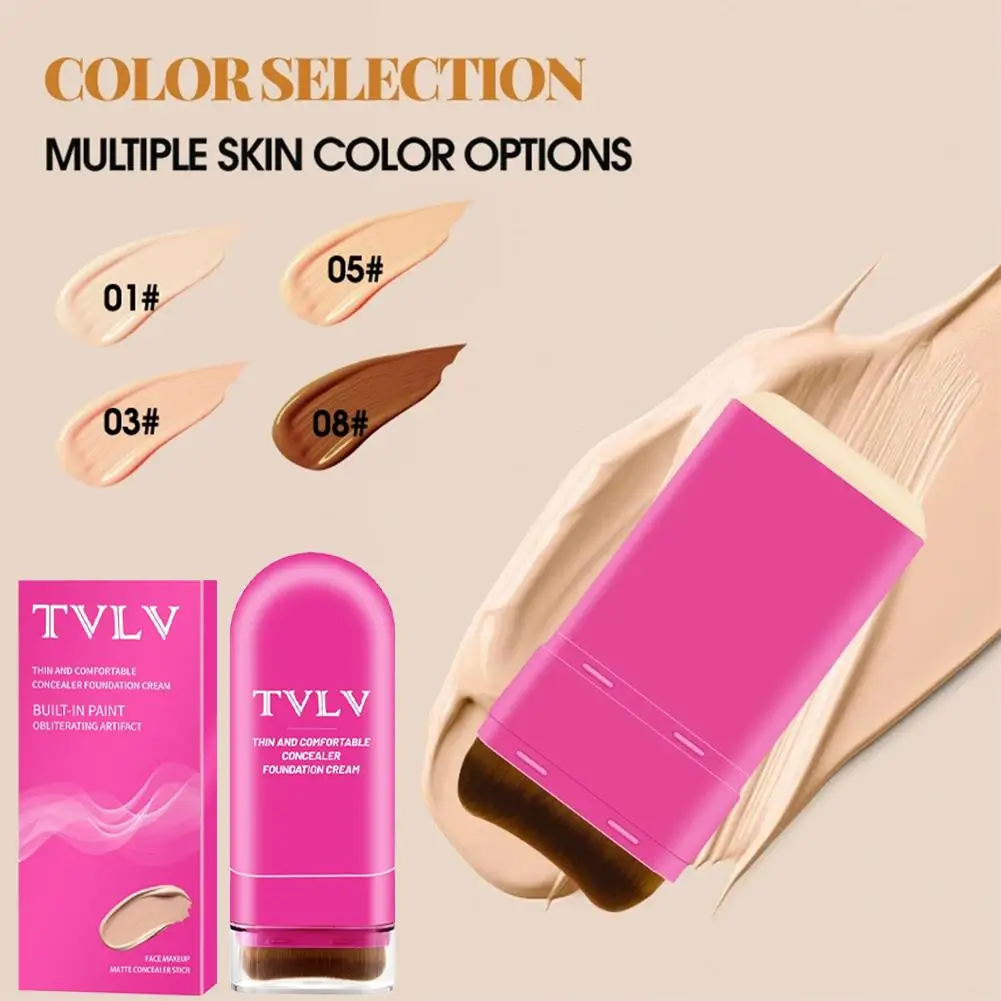 Eraser Foundation Stick Water Moist Light Concealer Foundation Covering Acne Scarring Dark Under-eye Circles Face Beauty Makeup