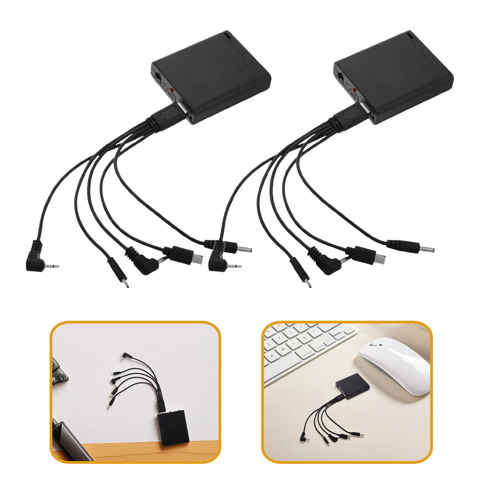 4Pcs Universal Emergency Power Supply Box Electronic Cabinet Lock External Battery Holder Case Backup 4Aa Battery Pack Safe