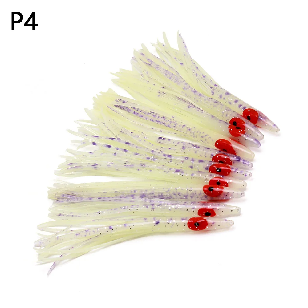 10 Stück/Packung Bionischer Tintenfisch-Köder, Künstlicher Weichköder, Angelzubehör, Stark Leuchtender Kunstköder, Meeresangeln – Detail 4