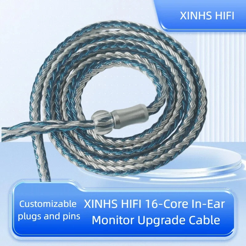 

XINHS HIFI 16-Core In-Ear Monitor Upgrade Cable With 4.4mm, 3.5mm, 0.78mm, and 2-Pin MMCX Connectors, For NX8 Himalaya Cantor