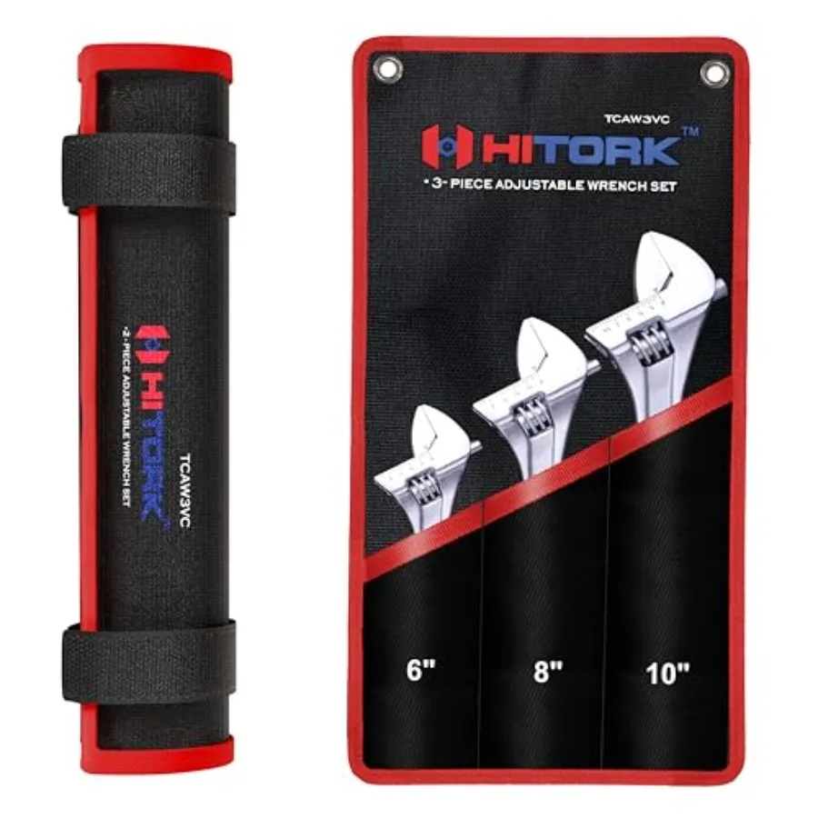 

Набор из 3 разводных ключей с размером 6 дюймов, 8 дюймов и 10 дюймов для промышленного и домашнего использования. Конструкция из хромированной стали CrV.