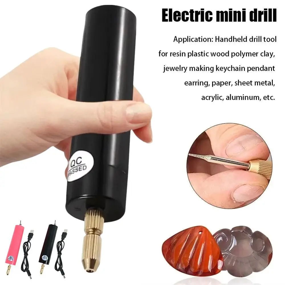 

USB Mini Electric Drill Kit 0.7-1.2mm Precision Portable Design Precision Electric Drill Multi-Function Rotary Function