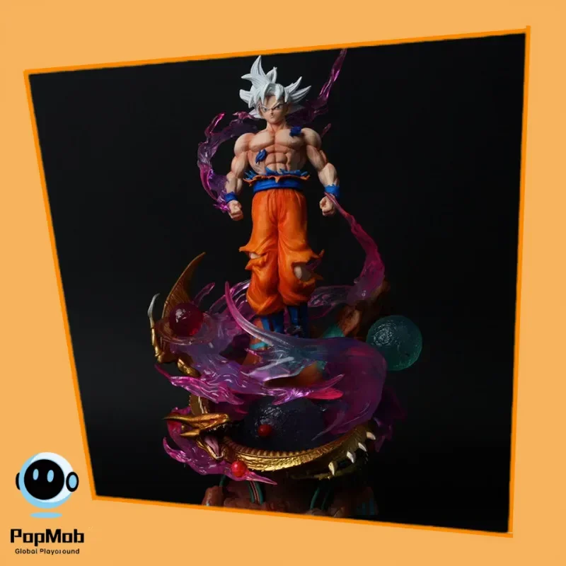 

Dragon Ball GK Saiyan White God Goku Ultra Instinct Vegito Light Up аниме фигурка модель фестиваль подарок Коллекционная