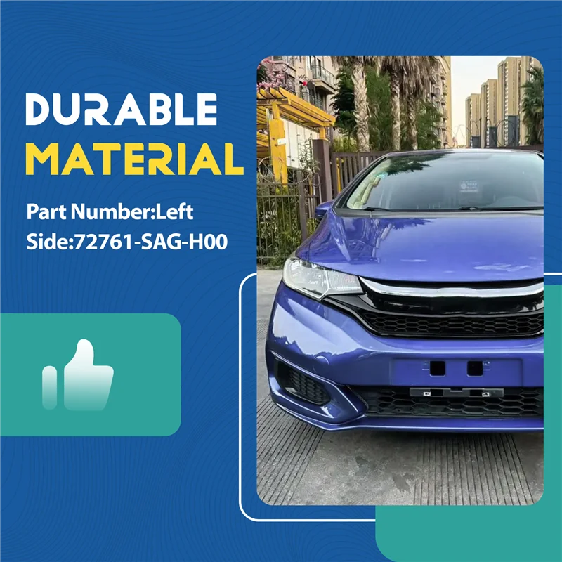 

72761-SAG-H00 For HONDA FIT JAZZ GD1 GD3 2003-2008 Car Rear Door Outer Pillar Garnish Trim Panel-T61C