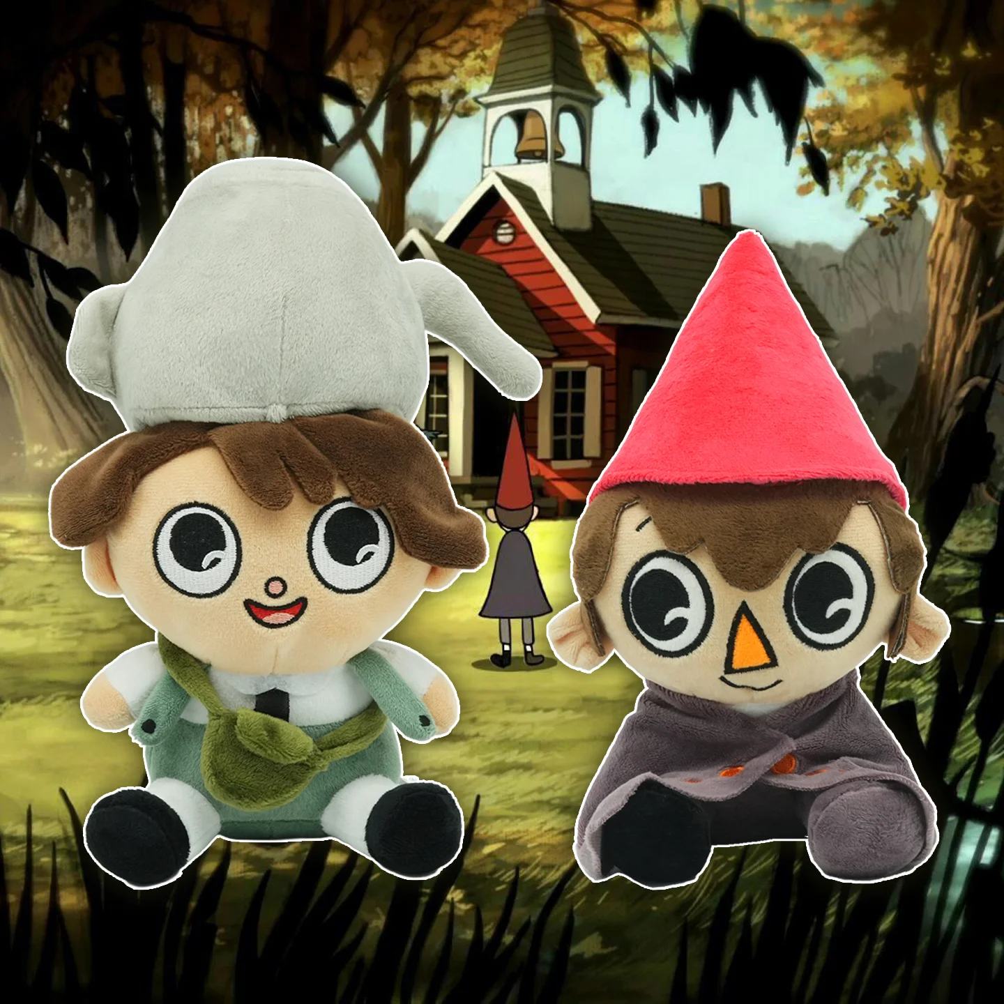 New Over Garden Wall Plush Toy Cute Red Hat Wirt Stuffed Doll Cartoon Greg Plushie Funny Anime Plush Pillow Birthday Gifts
