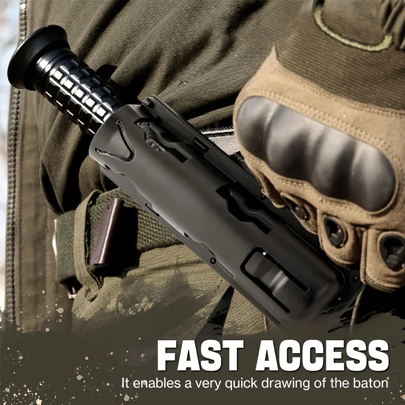 

Расширяемый военный держатель для дубинок, кобура с вращением на 360 градусов, тактический чехол для полицейской дубинки, защита с открытым верхом, переноска на талии