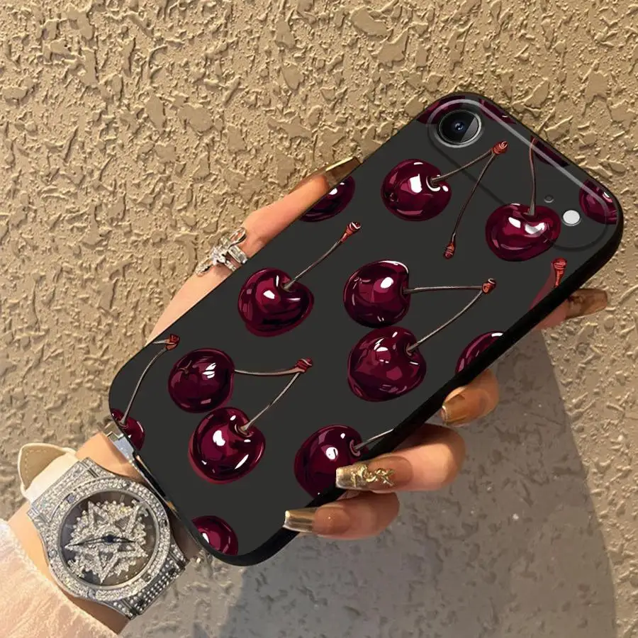 Case for Apple iPhone 17 Pro Max 14 11 12 15 Pro 7 8 Air 16 13 XR XS MAX Funda Phone Cover Fruit Cherry view 6
