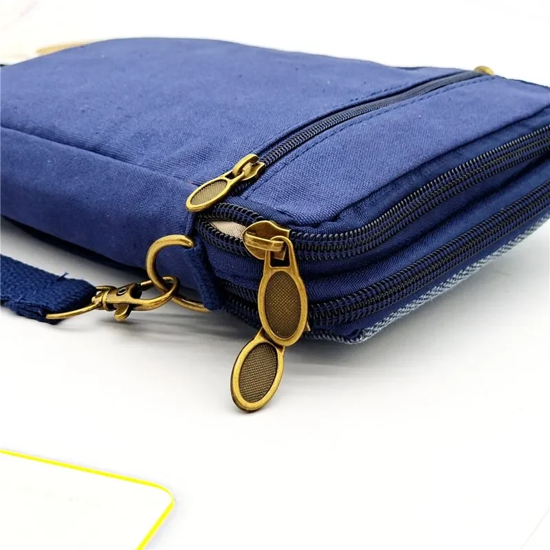 Borse a tracolla da donna in tinta unita Borsa casual per cellulare Borse da donna Borse blu verdi e borsetta Mini borsa con patta Carteras Mujer