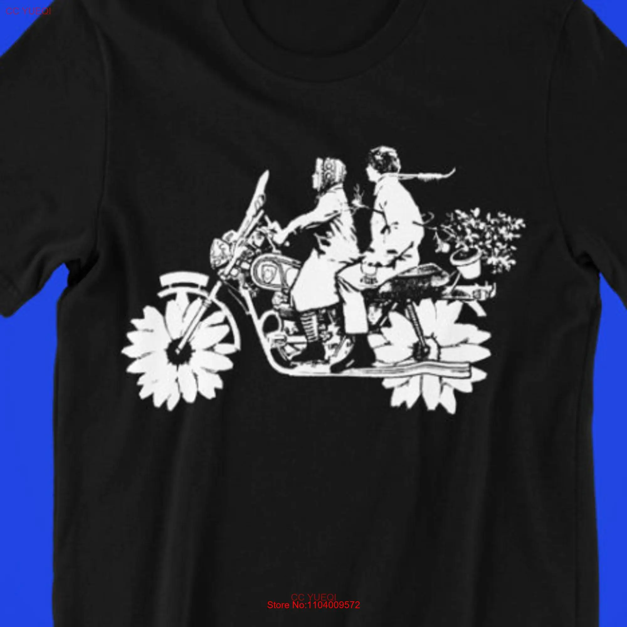 Harold and Maude on Bike T Shirt 528 long or short sleeves