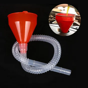 분리형 자동차 급유 깔때기, 범용 엔진 오일 가솔린 필터 이송 깔때기 도구, 접이식 휴대용 깔때기 