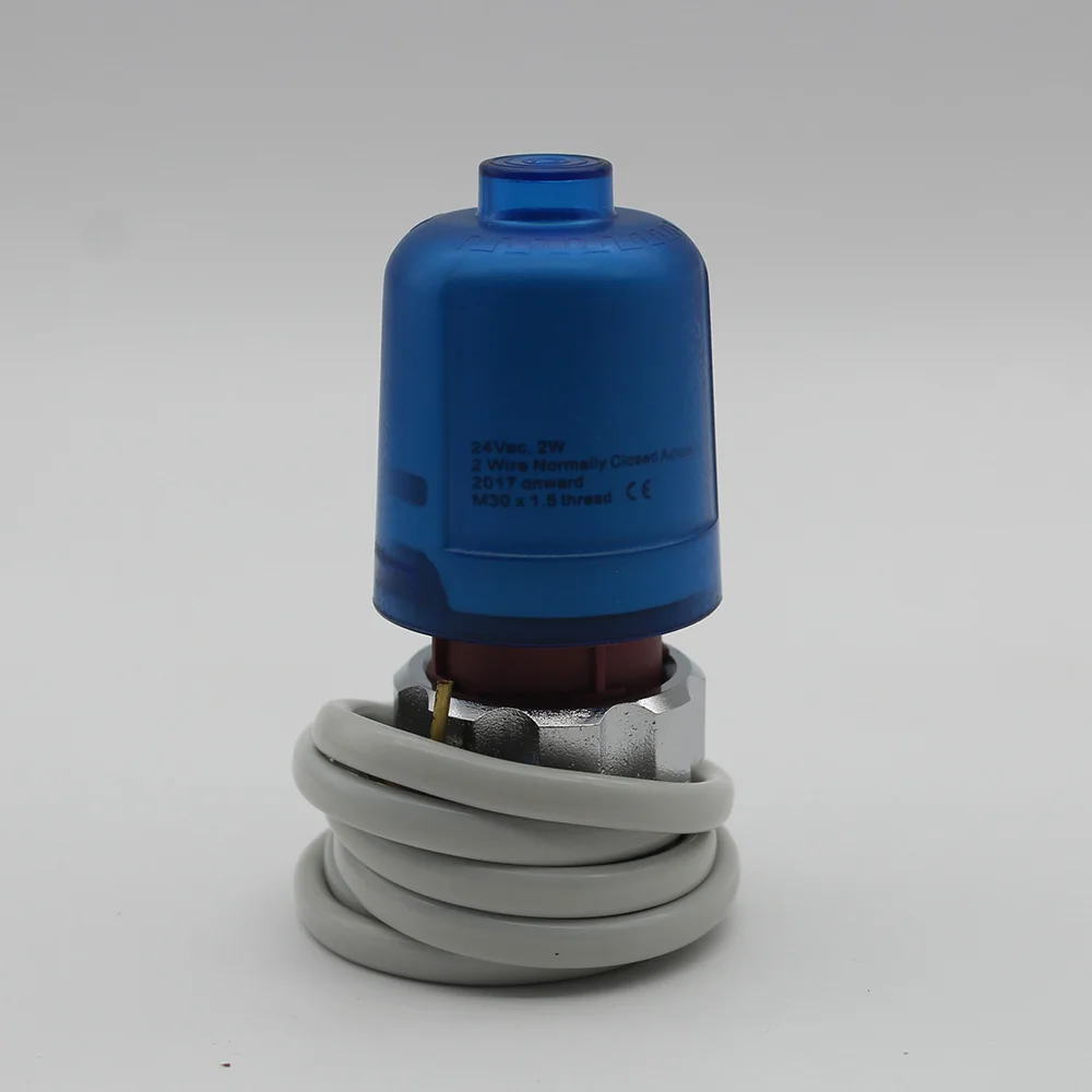 24V 230V Normally Closed Thermal Actuator M28X1.5 M30X1.5 For Underfloor Heating Manifold Radiator Thermostat Valve