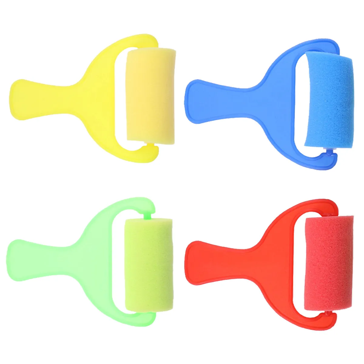 

8Pcs Sponge Paint Rollers Kids Painting Tool Set Premium Sponge Brushes for Children Drawing Graffiti Art Craft Activities