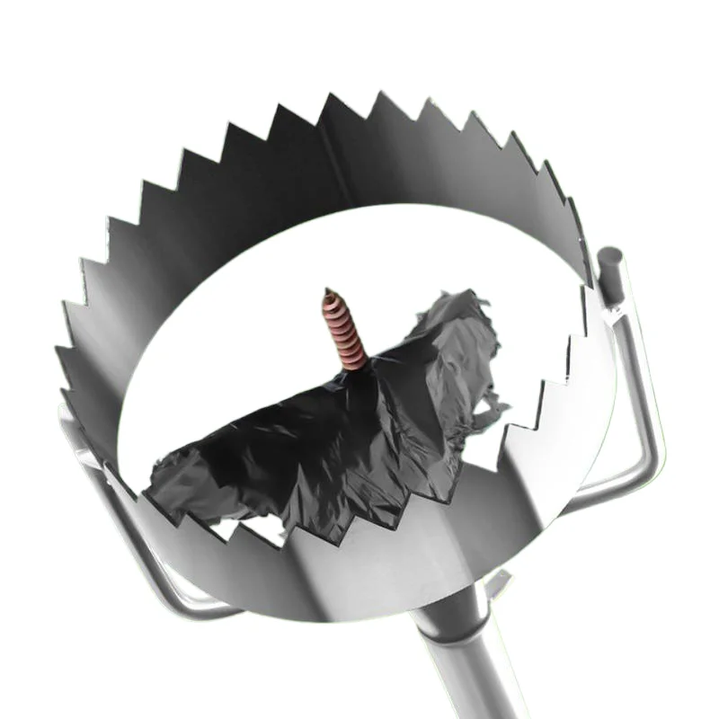1PC plastic film perforator, vegetable planting plastic film crusher, essential for gardening, made of stainless steel