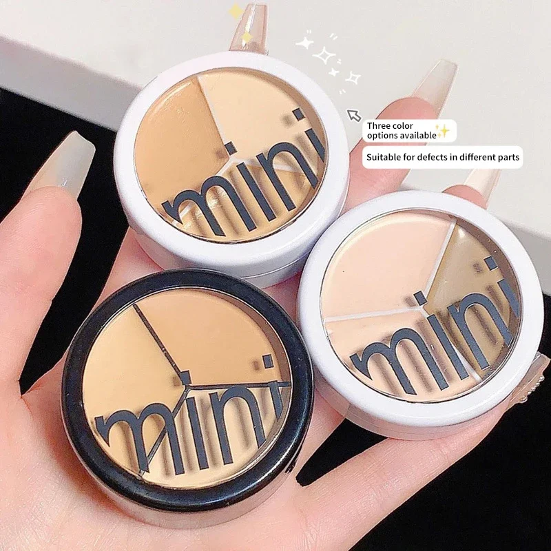 3 Kleuren Concealer Crème Volledige Dekking Acne Spot Donkere Kringen Contour Concealer Palet Met Borstel Hydraterende Cosmetica Make-Up