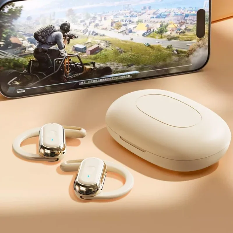 سماعات أذن ANC لاسلكية تعمل بالبلوتوث 5.3، تطبيق إلغاء الضوضاء، سماعات رأس للمكالمات مقاومة للماء، سماعة ألعاب رياضية تعمل باللمس