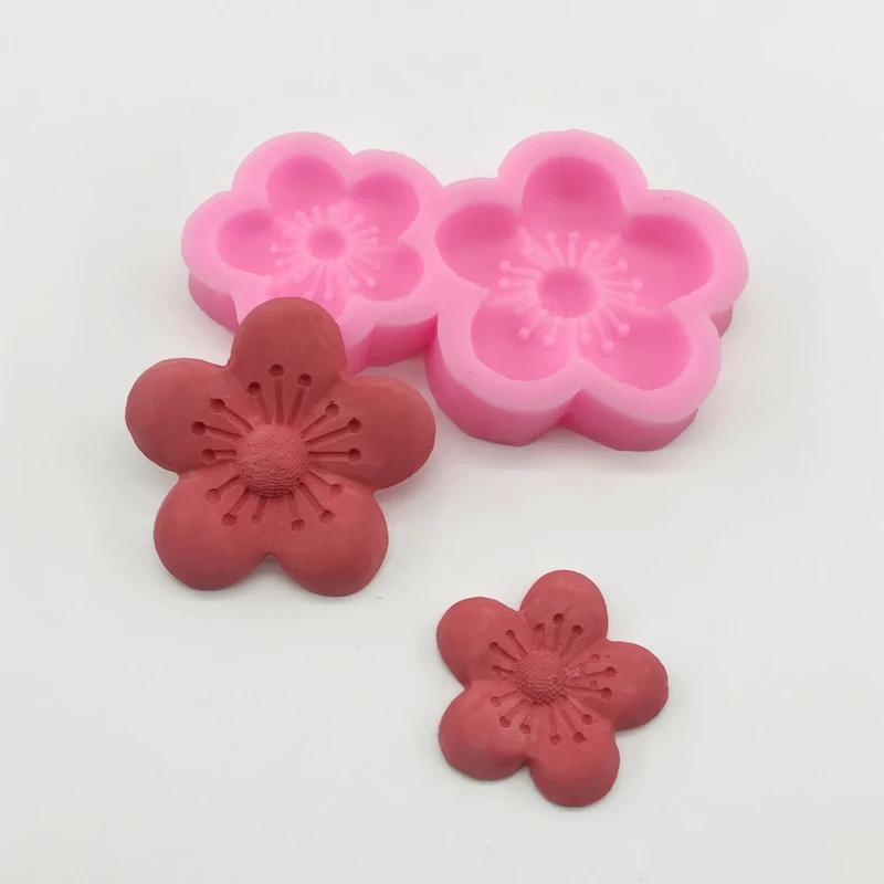 Originality Kinds Blossom Flower Soft Silicone Mold Cute Fondant Chocolate Decoratio Candy Cake Tools DIY Cookies Gumpaste Mould