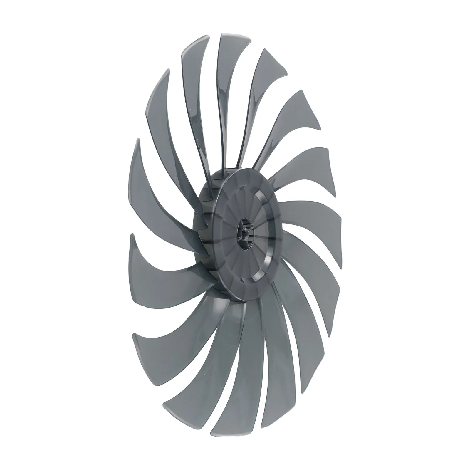 Leaves Fan Blades PP Plastic With Nut Cover 14 Inch 15 Blade 355mm Black Lightweight 14 Inch Affordable Brand New