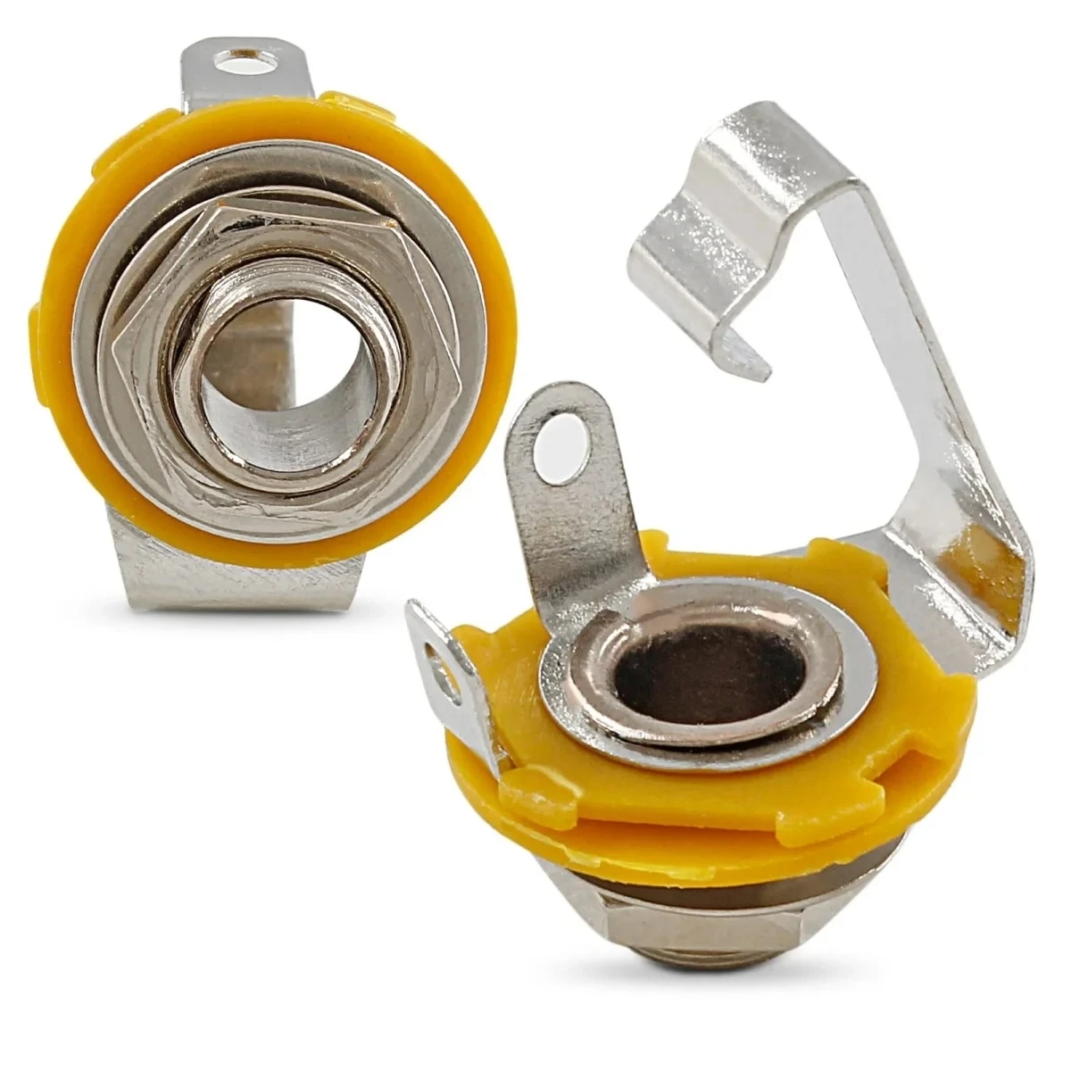 Miwayer, 10 unidades, conector de entrada de audio mono de 6,35mm y 1/4 pulgadas, conector de salida para guitarra eléctrica, bajo, tipo de conector de salida