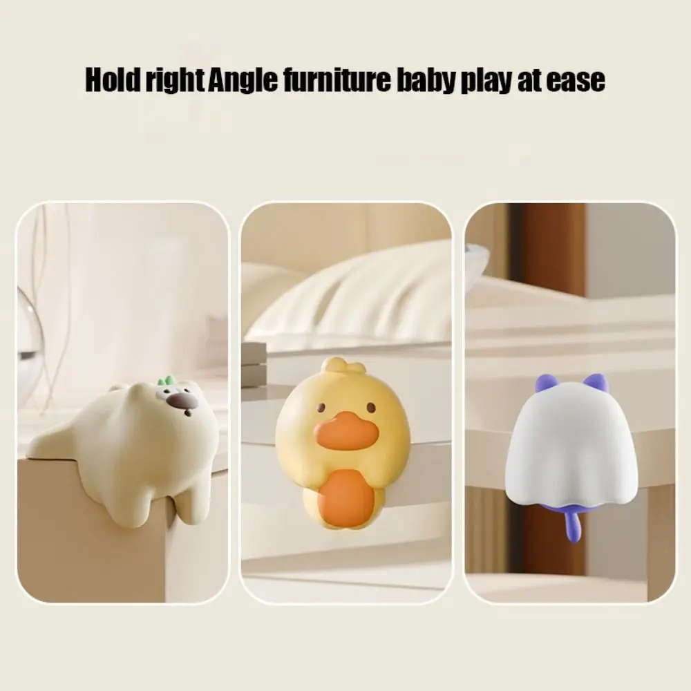 4 قطعة T على شكل واقيات زوايا الطاولة لينة الأمن حماية حافة غطاء المضادة للتصادم ذاتية اللصق زاوية الحرس الاطفال #3