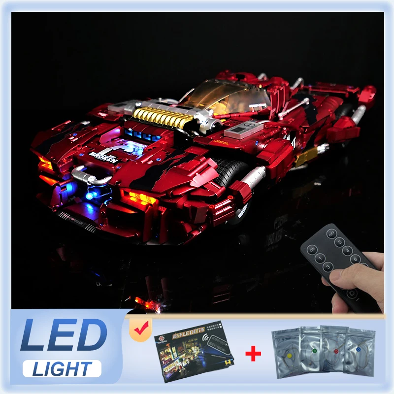 

High-End Led Light Kit For Lego 10619 Gigant Sportcar (Only Led Light,Without Block Model) Precision Design for Perfect Fit