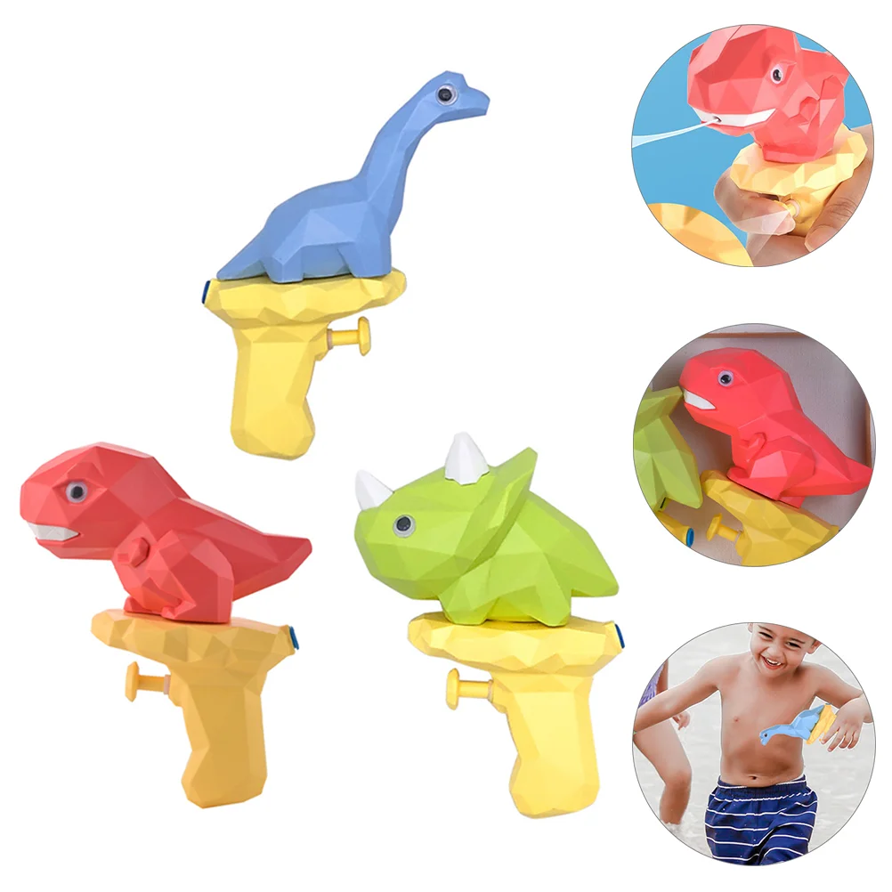 3 pezzi giocattolo dinosauro perlescente acqua bambino giocattoli per bambini plastica da esterno per bambini giocano