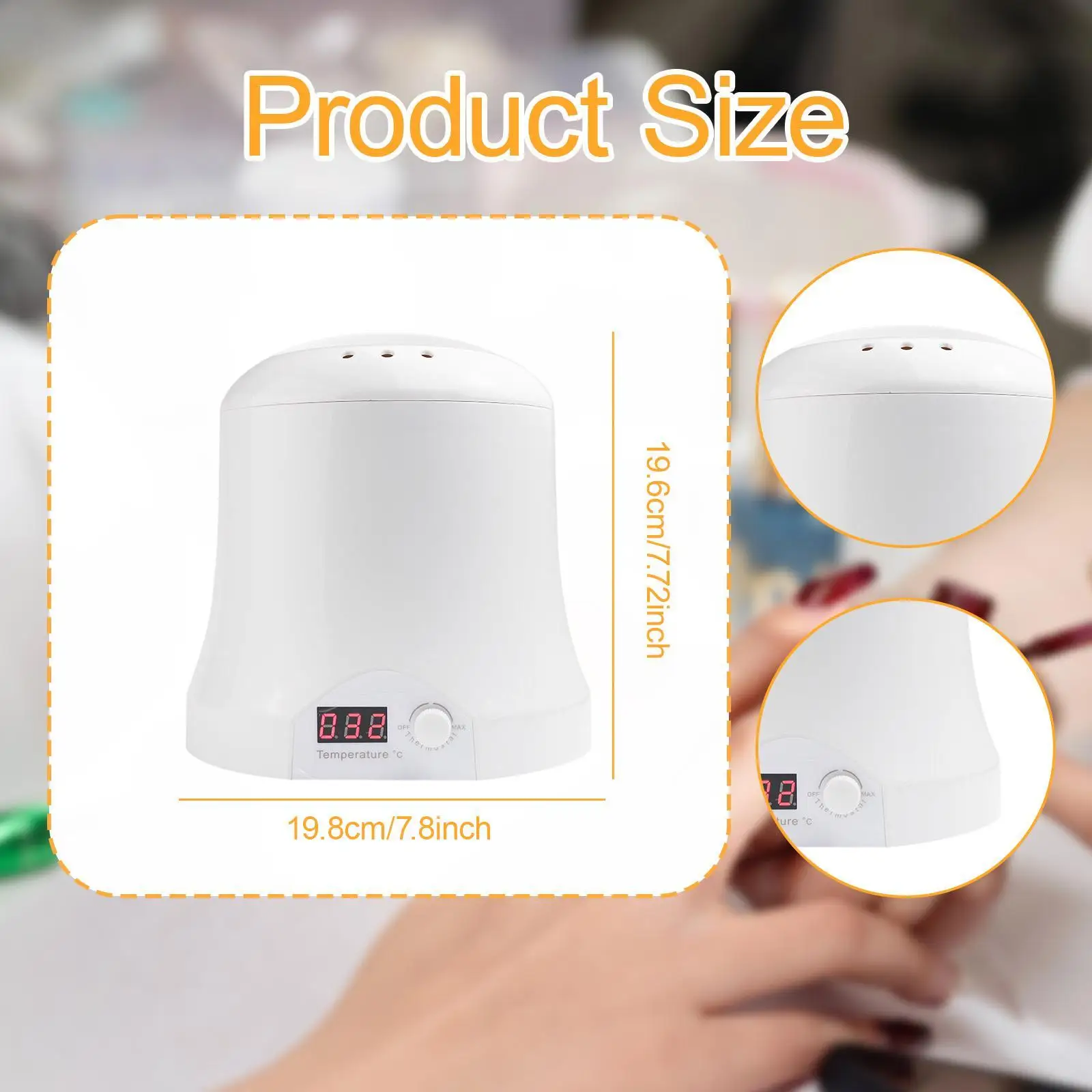 Electric Wax Heater 1000ml Fast Heating Compact Portable Professional Wax Melter Warmer for Salon Esthetician Beginner Home