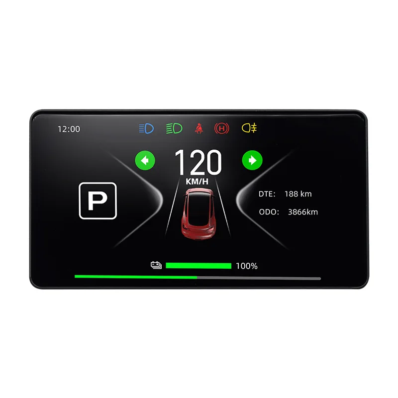 Suitable for Tesl model Y3 LCD small instrument panel car head-up display reversing image HUD original car style