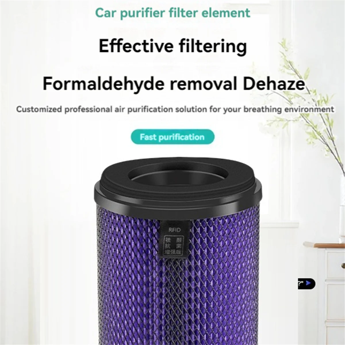 Filtros purificadores M14KAir para Xiaomi MOJIETU P8/P8S/P6, repuestos para purificador de coche, eliminación de partículas PM2.5