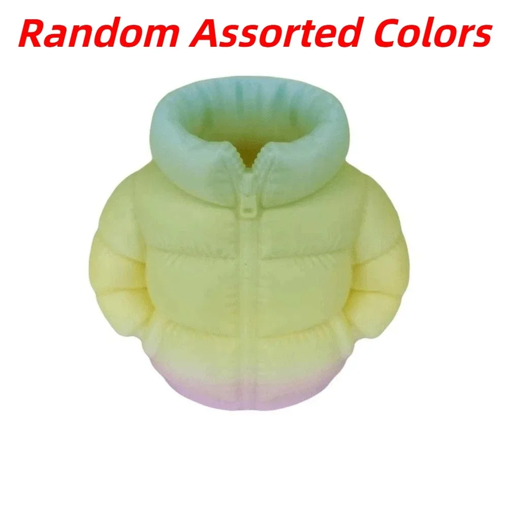 Creative Puffer Jacket Pen Holder Quirky Clothing Shaped Waterproof Pens Storage Bucket Large Capacity Cartoon